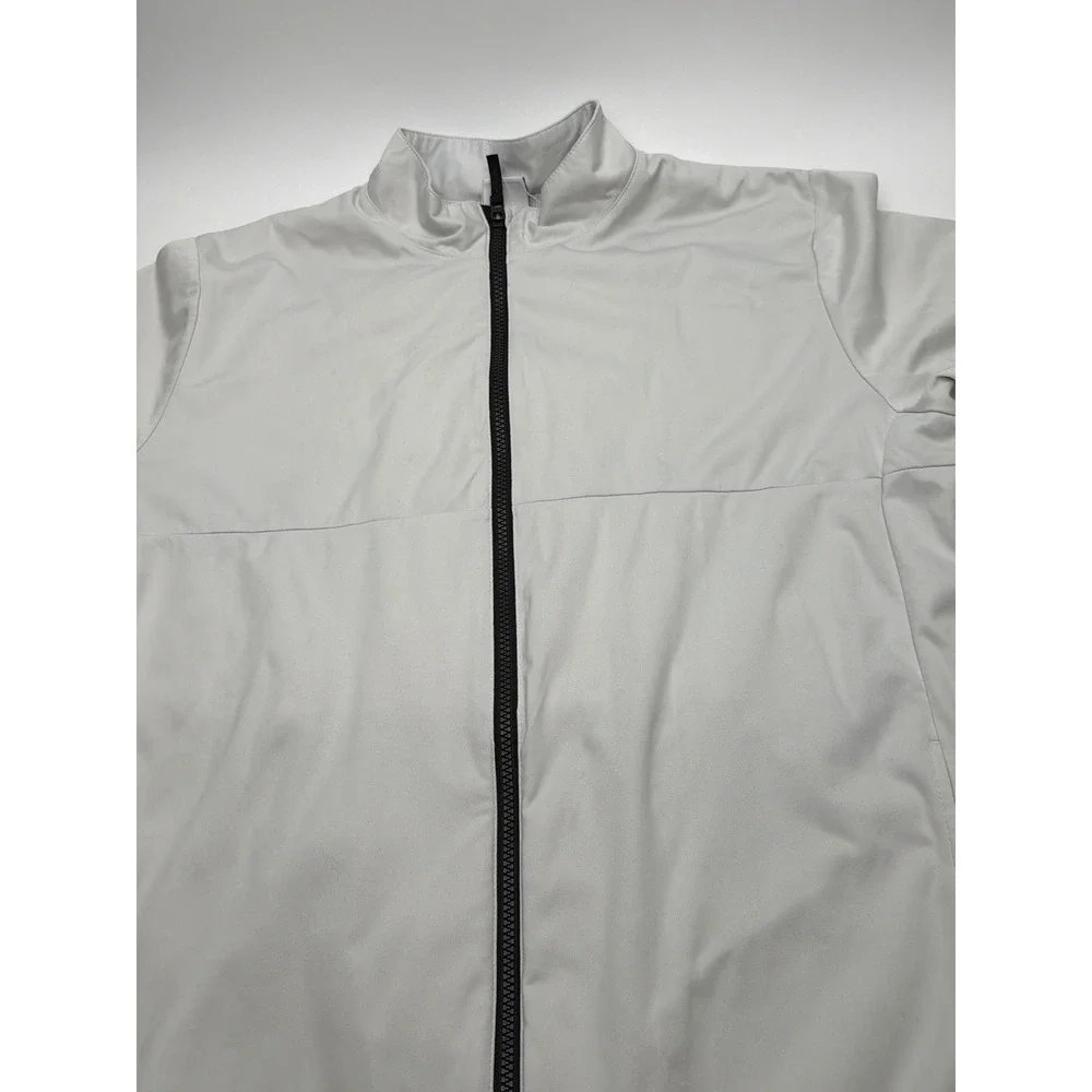Nike Storm-FIT Mens Full Zip Light Grey Windbreaker Jacket Large L
